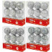 BOX 9 SFERE LUX SILVER DECOR.CM.6 ASS. (8pz)